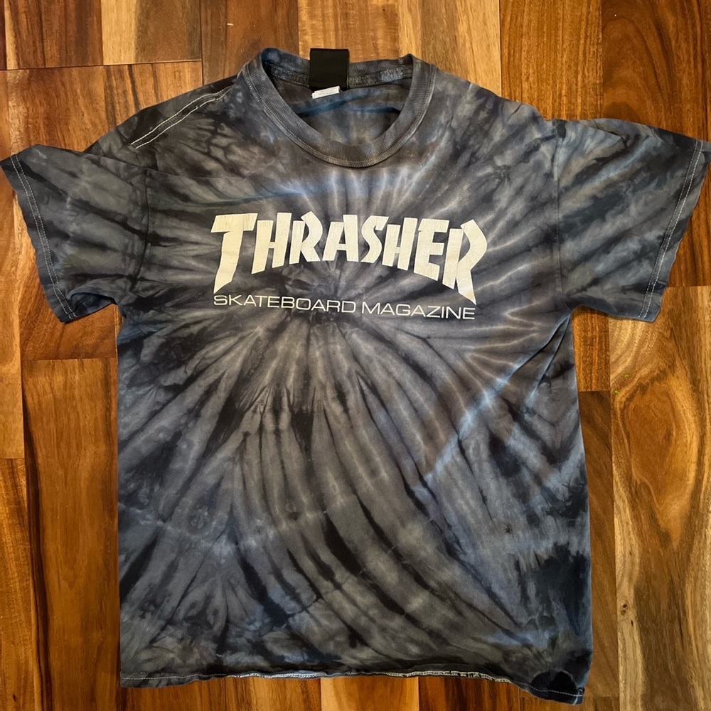 Thrasher Skateboard Magazine Tie-Dye T-Shirt, Size MEDIUM